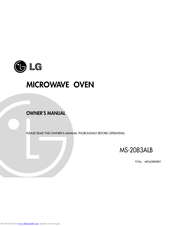 LG MS-2083ALB Owner's Manual