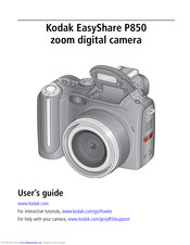 Kodak EasyShare P850 zoom User Manual