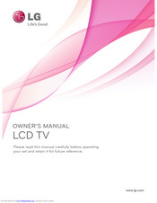 LG 19LD310 Owner's Manual