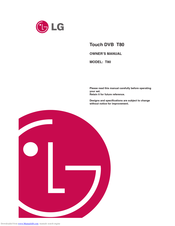 LG Touch DVB T80 Owner's Manual