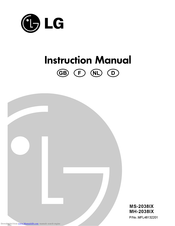 LG MH-6337PW Instruction Manual
