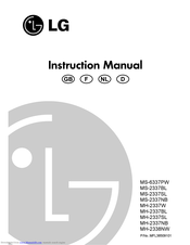 LG MH-6337BS Instruction Manual