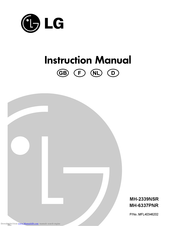 LG MH-6337PNR Instruction Manual