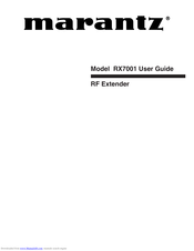 Marantz RX-7001 User Manual