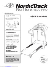 NordicTrack Reflex 4500 Pro Treadmill User Manual