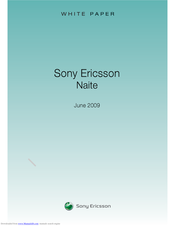 Sony Ericsson Naite White Paper