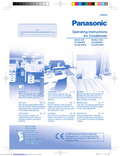 PANASONIC CS-UE9HKE Operating Instructions Manual