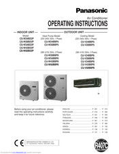 PANASONIC CU-V34BBP8 Operating Instructions Manual