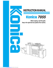 Konica Minolta 7055 Instruction Manual