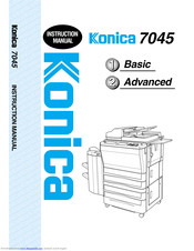 Konica Minolta 7045 Instruction Manual