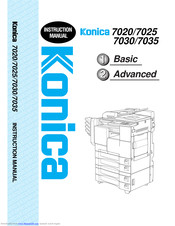 Konica Minolta 7030 Instruction Manual