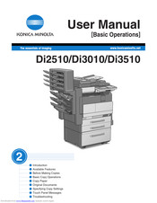 Konica Minolta Di3010 User Manual