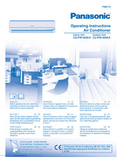 PANASONIC CU-PW18GKX Operating Instructions Manual
