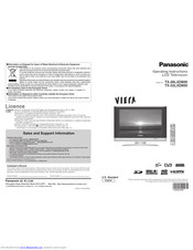 PANASONIC Viera TX-26LXD600 Operating Instructions Manual