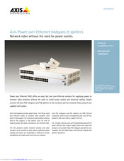 Axis Power over Ethernet Midspan 8 port Datasheet