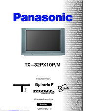 PANASONIC TX-32PX10M Operating Instructions Manual