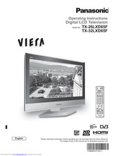 PANASONIC Viera TX-32LXD65F Operating Instructions Manual