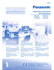 PANASONIC CU-UE9JKE Operating Instructions Manual