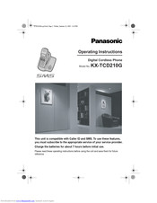 PANASONIC KX-TCD210G Operating Instructions Manual