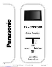 PANASONIC TX-32PX30D Operating Instructions Manual