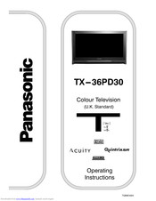 PANASONIC TX-36PD30 Operating Instructions Manual