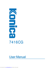 Konica Minolta 7416CG User Manual