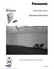 PANASONIC NV-EX21B Operating Instructions Manual