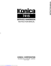 Konica Minolta 7415 Service Handbook