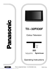 PANASONIC TX-32PX30F Operating Instructions Manual