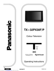 PANASONIC TX-32PX30F Operating Instructions Manual