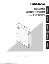 PANASONIC BMED500 - CAMERA CONTROL UNIT Operating Instructions Manual