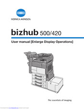 Konica Minolta Bizhub 420 Manuals Manualslib