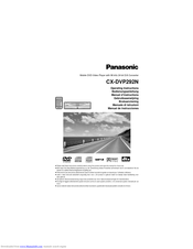 PANASONIC CX-DVP292N Operating Instructions Manual