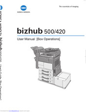 Konica Minolta Bizhub 420 Manuals Manualslib