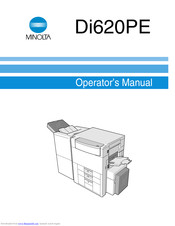 Minolta Di620PE Operato's Manual