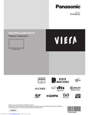 PANASONIC Viera TX-P42C2L Operating Instructions Manual