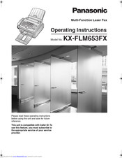 PANASONIC KX-FLM653FX Operating Instructions Manual