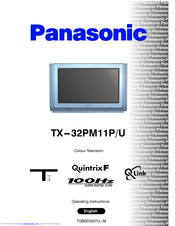 PANASONIC TX-32PM11PM Operating Instructions Manual