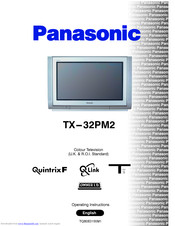 PANASONIC TX-28PM11 Operating Instructions Manual