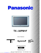 PANASONIC TX-32PM1F Operating Instructions Manual