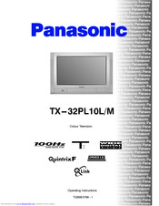 PANASONIC TX-32PL10L Operating Instructions Manual