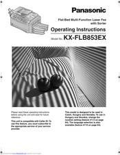 PANASONIC KX-FLB853EX Operating Instructions Manual