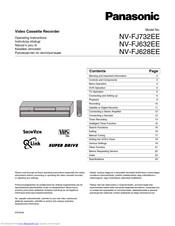 PANASONIC NV-FJ732EE Operating Instructions Manual