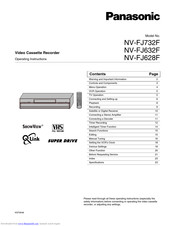 PANASONIC NV-FJ732F Operating Instructions Manual