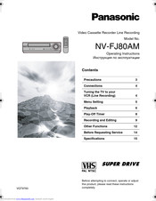 PANASONIC NV-FJ80AM Operating Instructions Manual