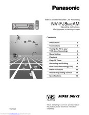 PANASONIC NV-FJ8MK2AM Operating Instructions Manual