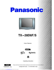 PANASONIC TX-28D6F Operating Instructions Manual