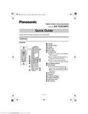 PANASONIC KX-TCD320FX Quick Manual