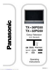 PANASONIC TX-32PG50 Operating Instructions Manual