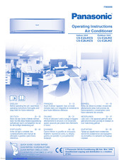 PANASONIC CS-E28JKES Operating Instructions Manual